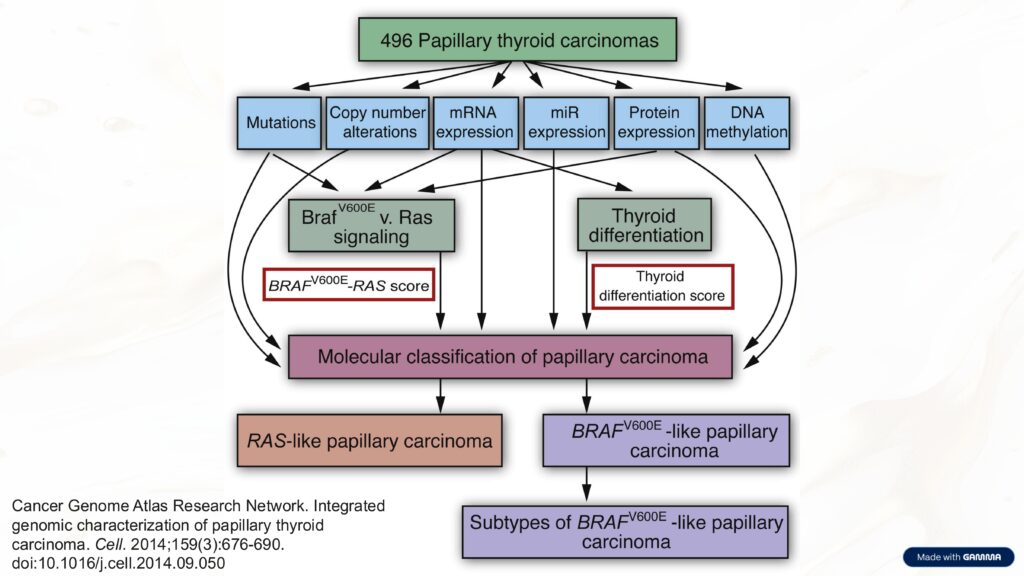 Alteraciones Moleculares del Cancer Papilar de Troides